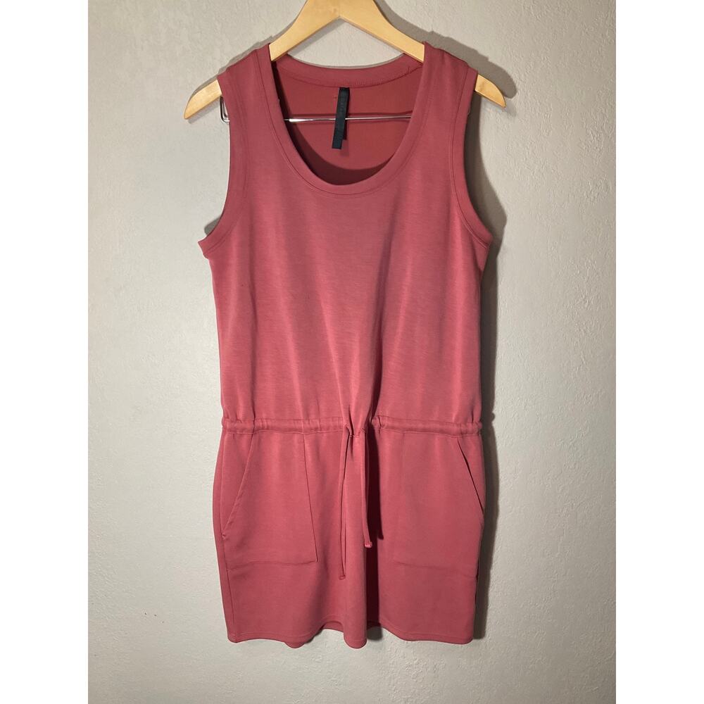 Gaiam Hudson Women’s drawstring Sleeveless Mauve dress SZ L